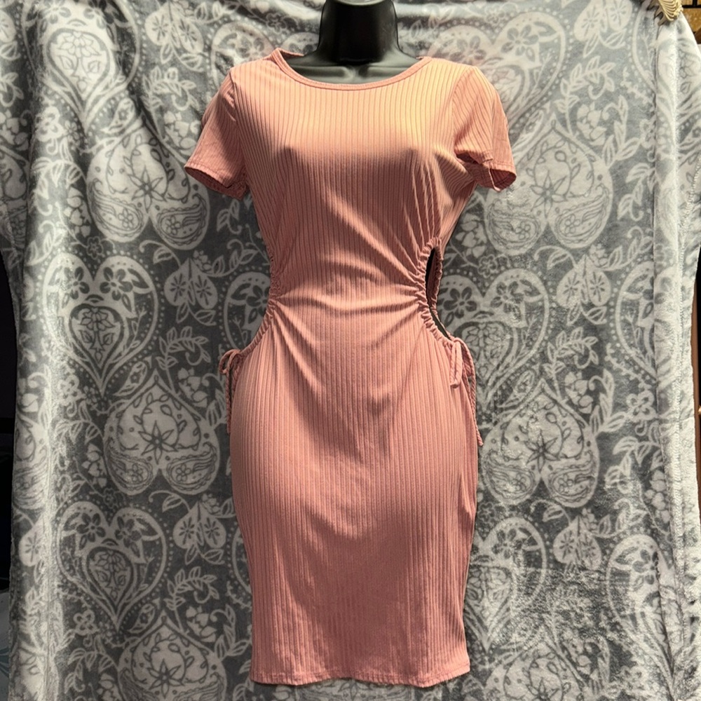 Saints 21 pink dress